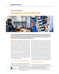 IT&Production, Sonderheft Wissen Kompakt Produktentwicklung, Seiten 24-25: „Nachgebaut statt nachbestellt“